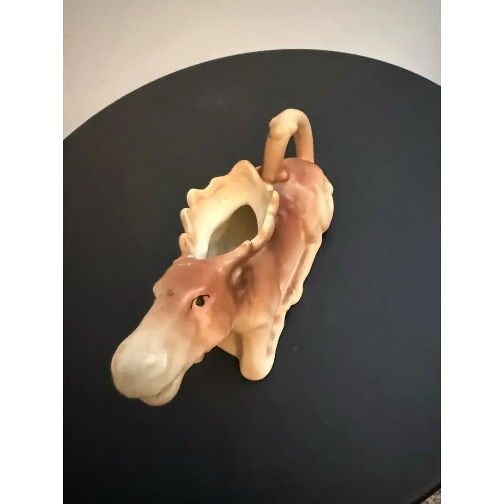 Vintage Ceramic Laying Moose Creamer Czechoslovakia No. 4